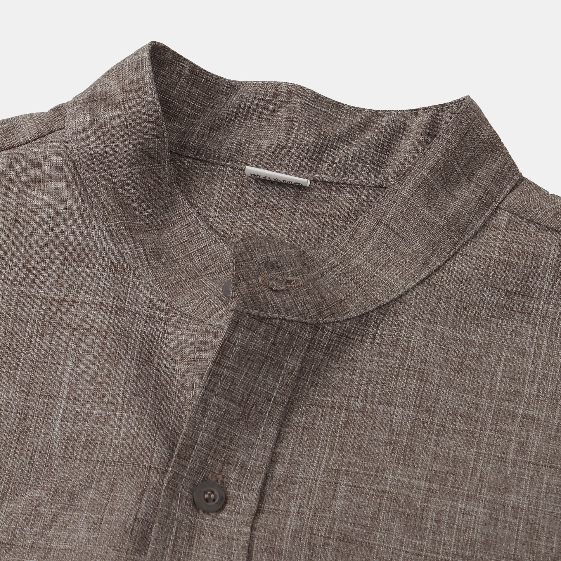 Vantini™ | Camicia in cotone unita con bottoni.