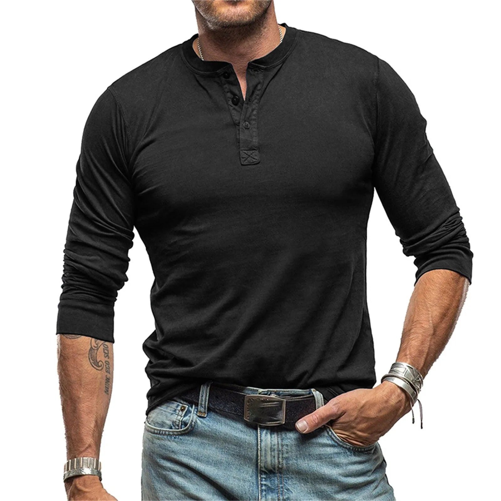 Vantini™ - Camicia vintage a maniche lunghe