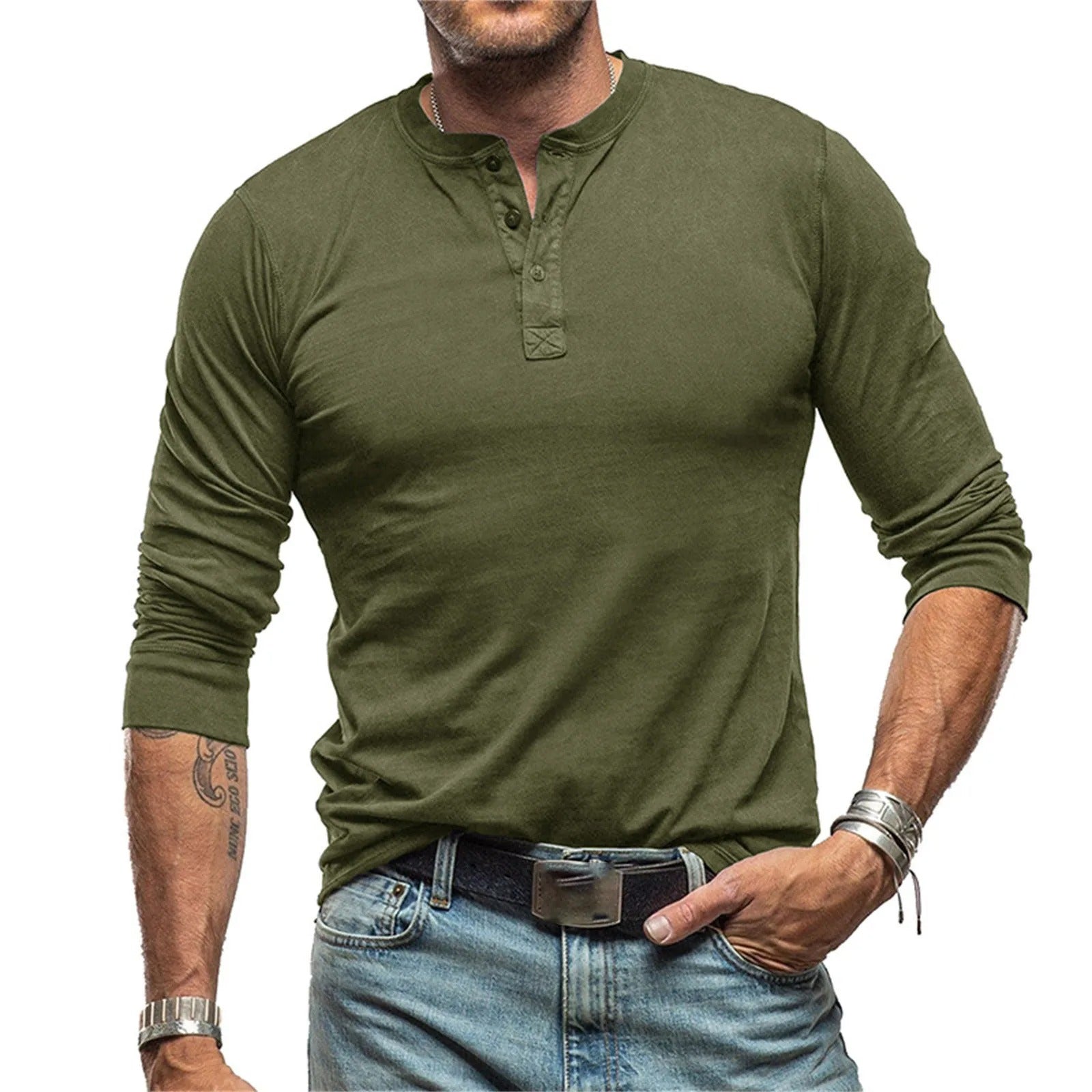 Vantini™ - Camicia vintage a maniche lunghe