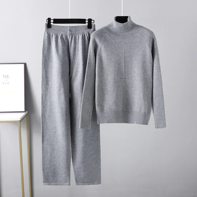 Vantini™ | Completo due pezzi Lounge in maglia a treccia