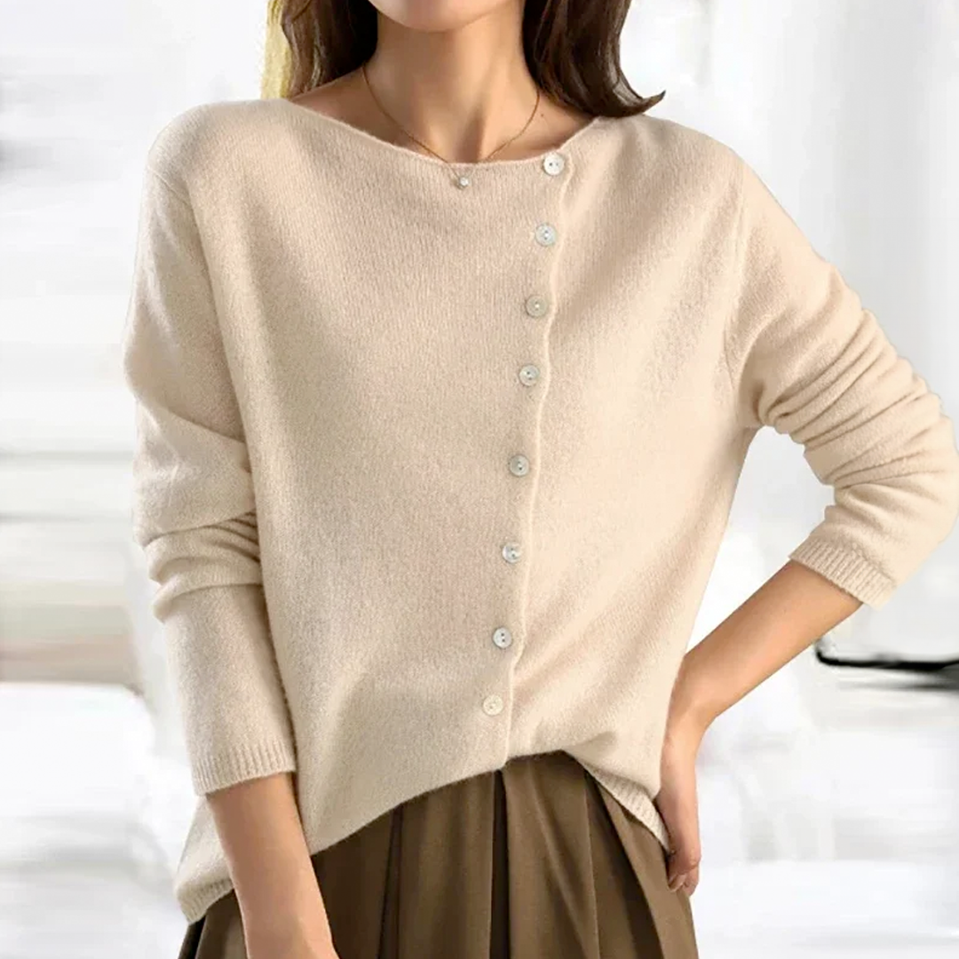 Vantini™ | Cardigan classico in maglia con bottoni
