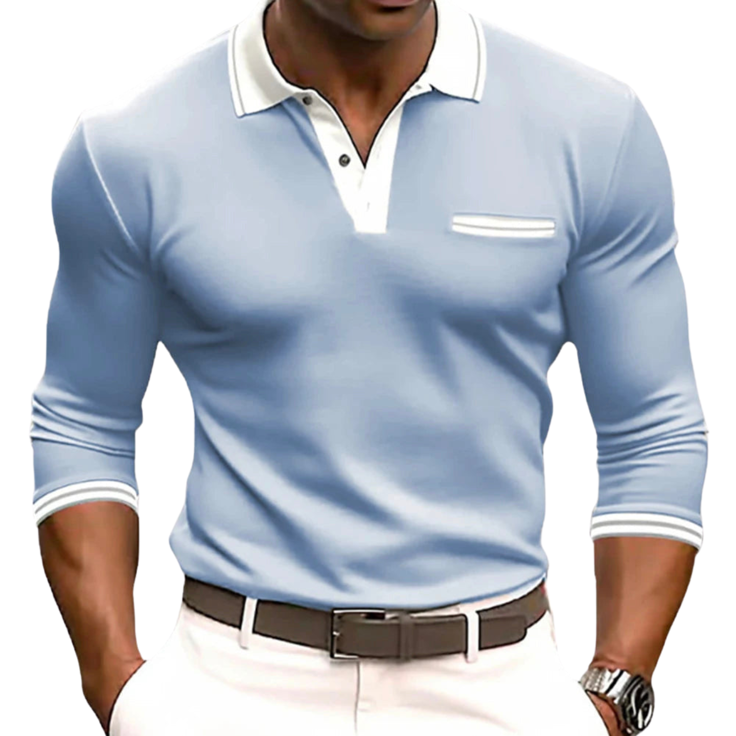 Vantini™ | Camicia con dettagli eleganti a contrasto