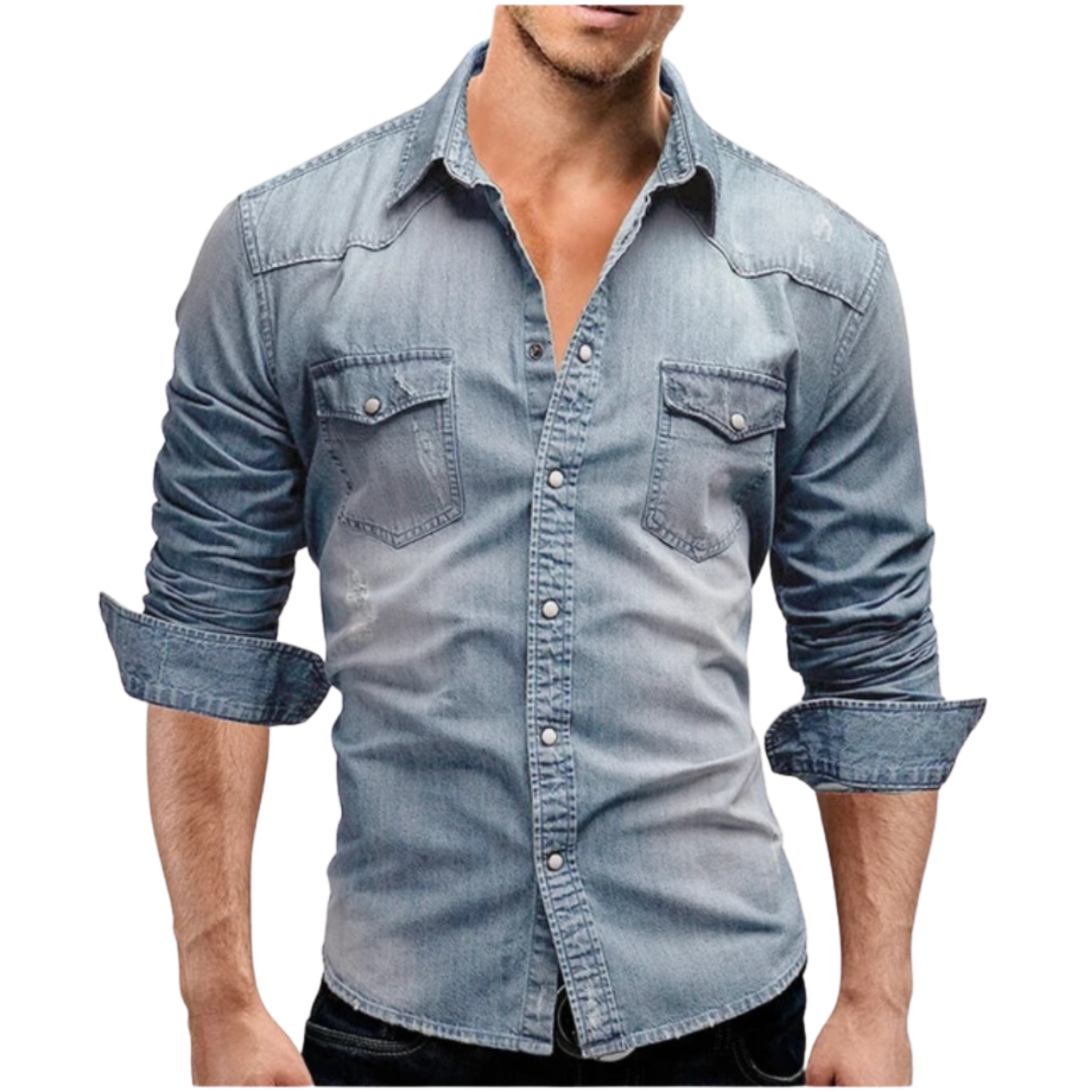 Vantini™ | Camicia in denim dallo stile moderno