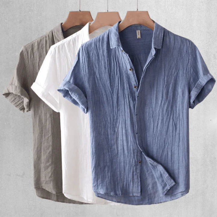 Vantini™ | Camicia elegante a maniche corte con bottoni