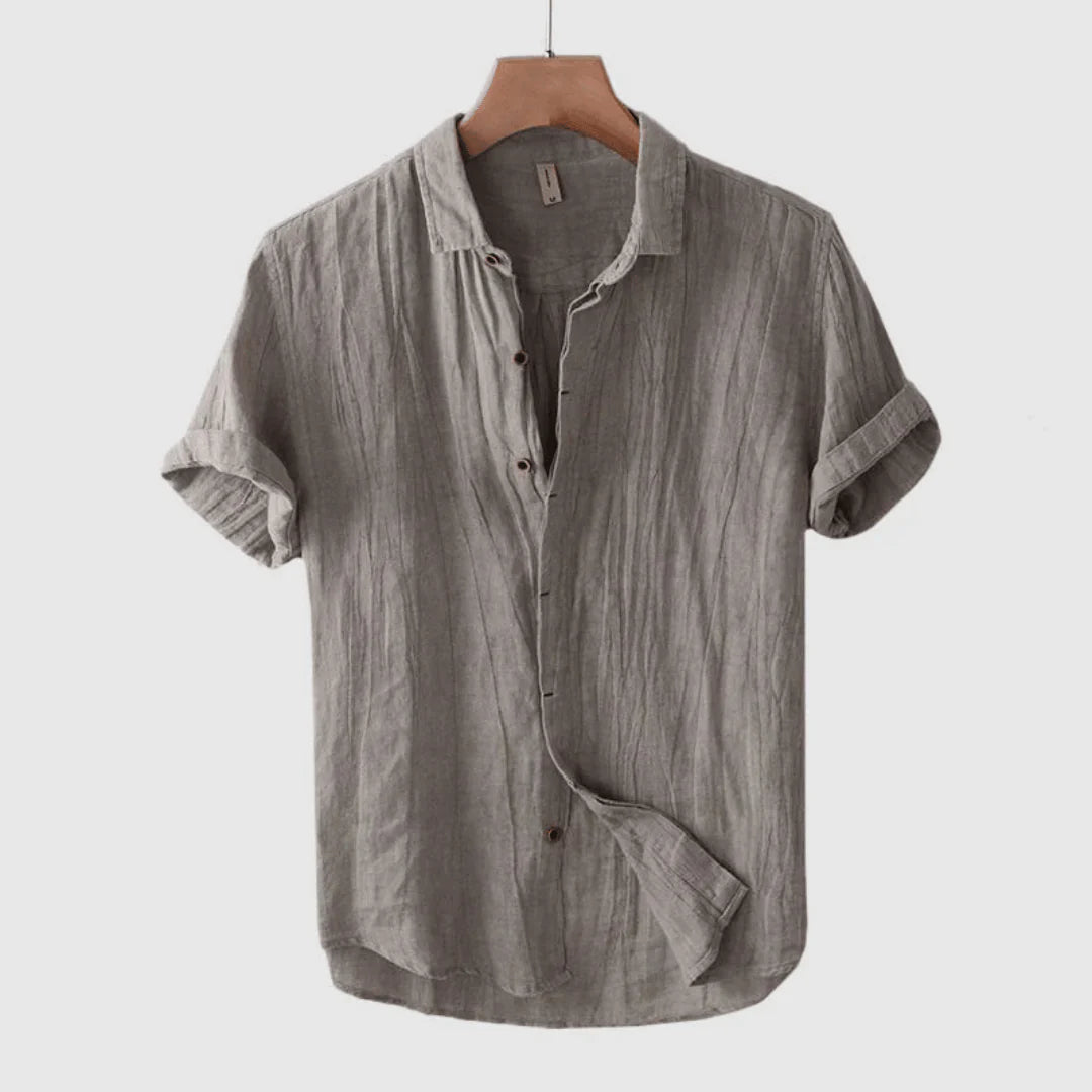 Vantini™ | Camicia elegante a maniche corte con bottoni