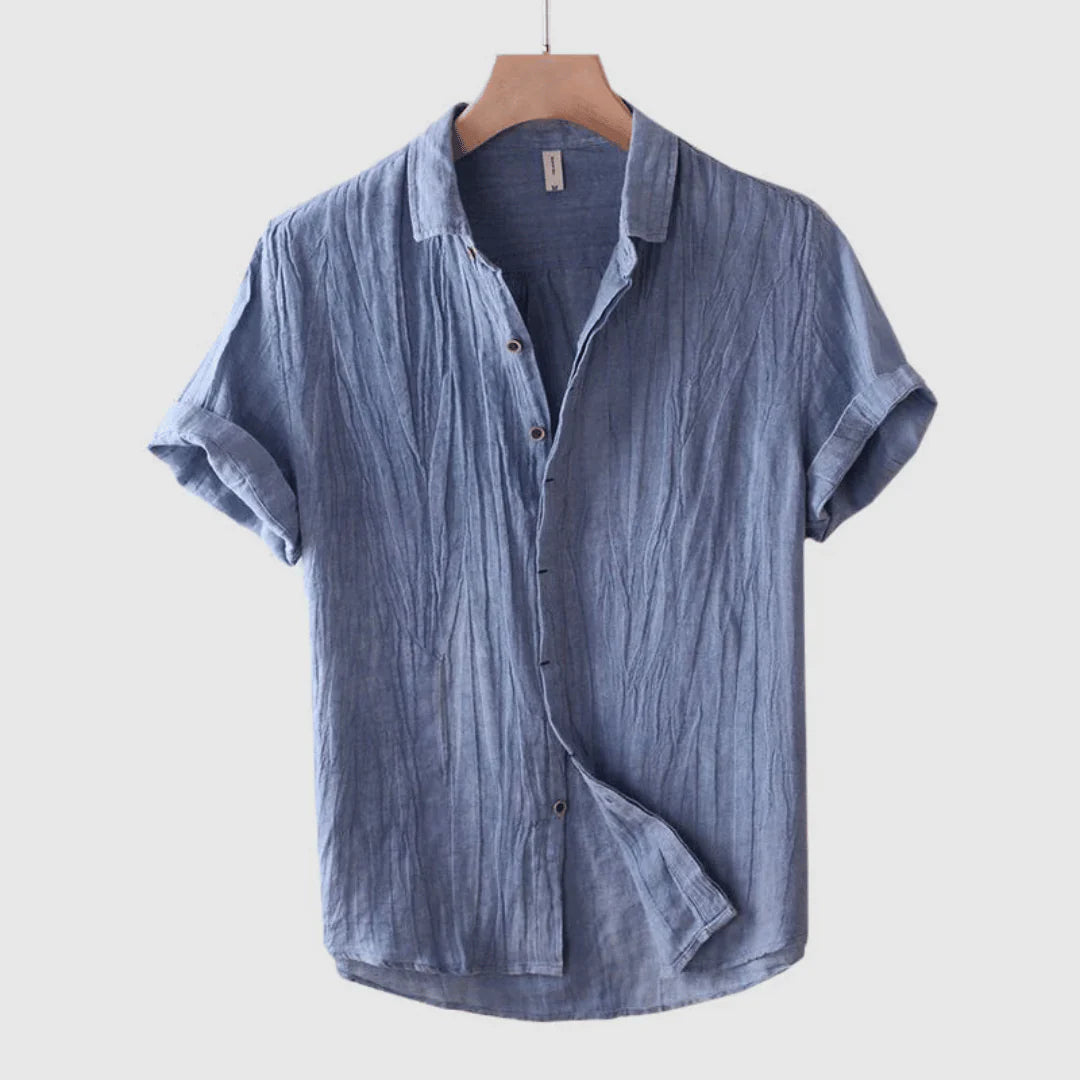 Vantini™ | Camicia elegante a maniche corte con bottoni