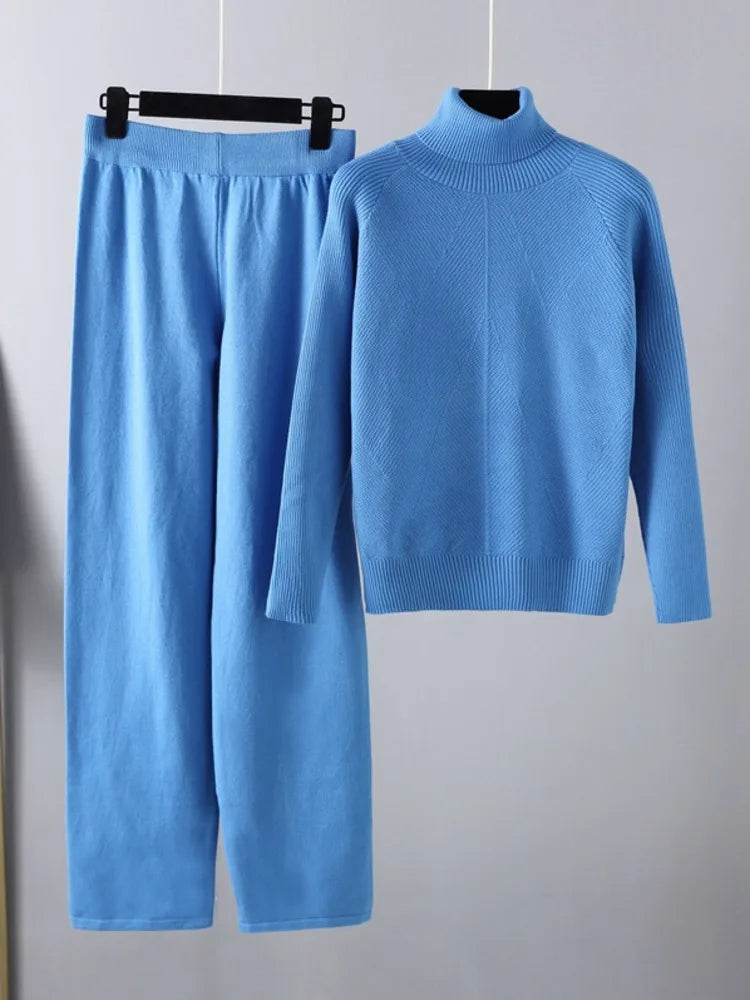 Vantini™ | Completo due pezzi Lounge in maglia a treccia